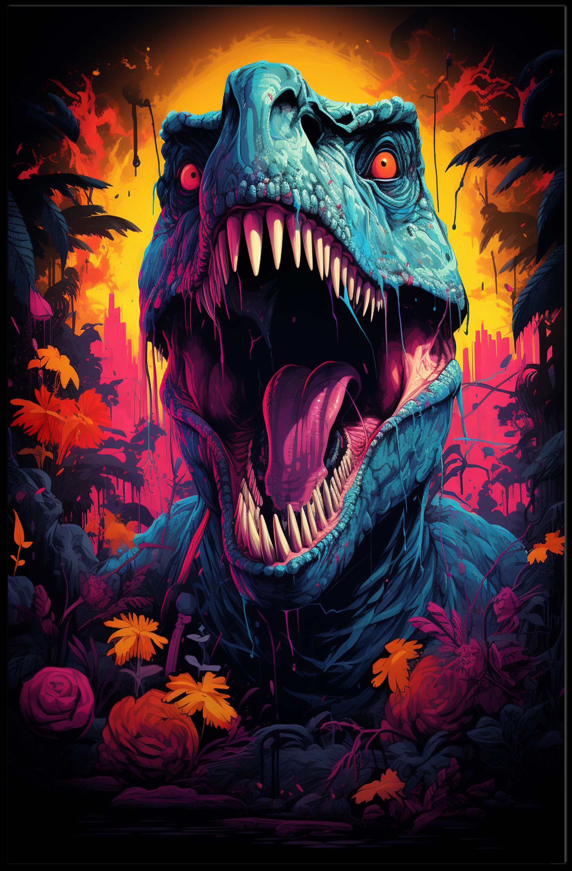 Roaring Jurassic Poster PosterGoat