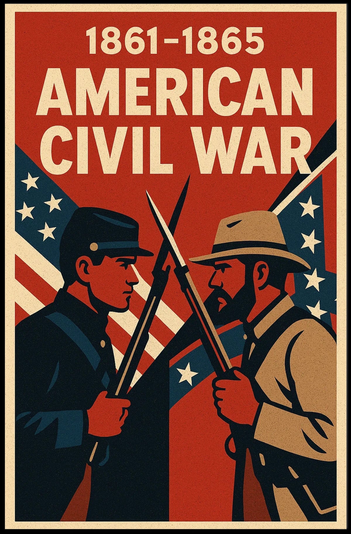 American Civil War 1861-1865 Poster