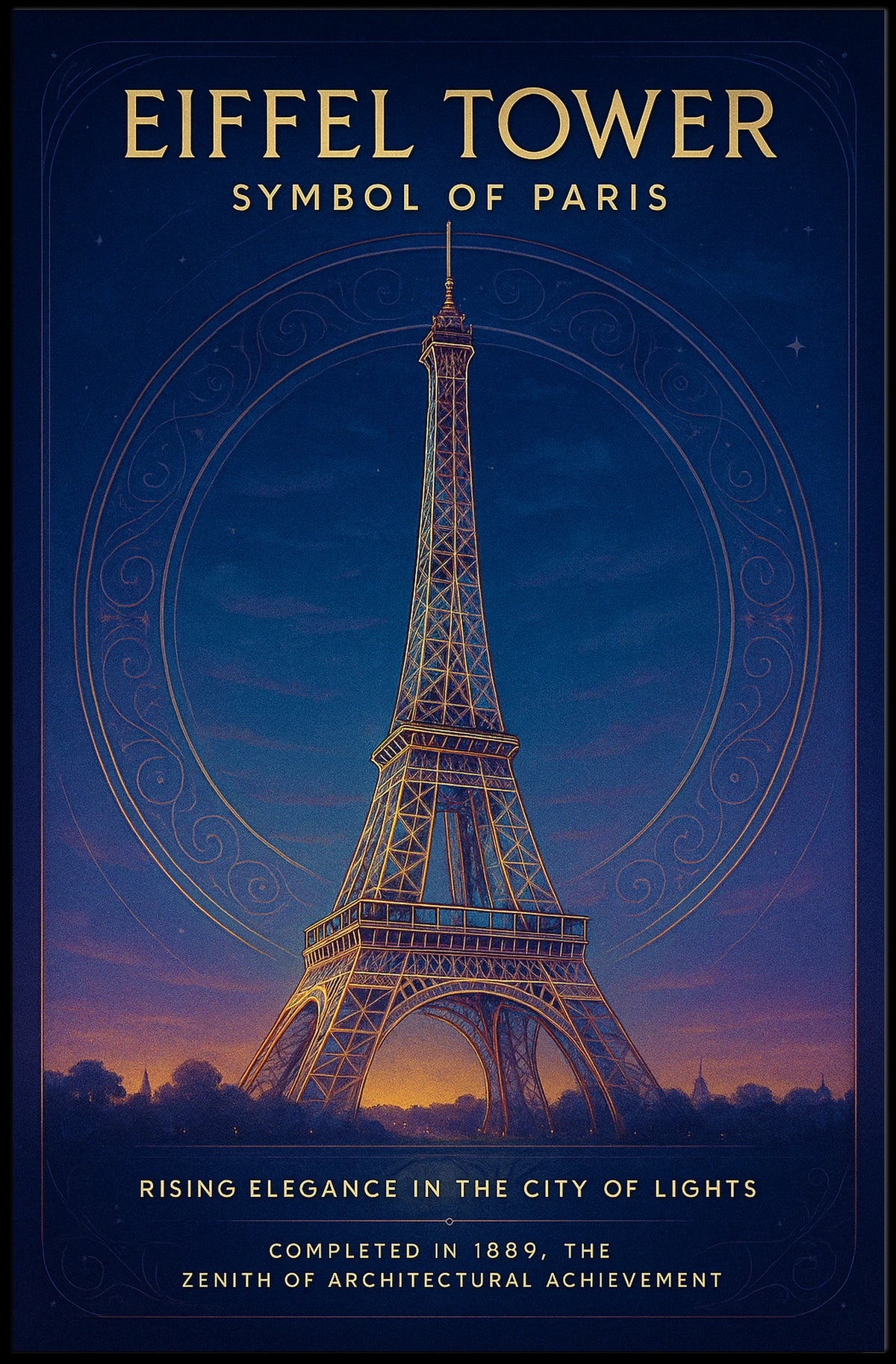 Eiffel Tower Symbol of Paris Poster
