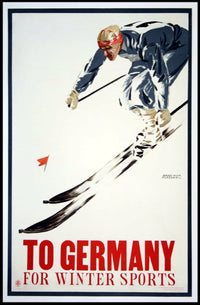 Skiing in Germany Poster PosterGoat