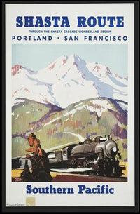 Shasta Route Travel Poster PosterGoat