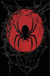 Spider Silhouette Graphic Ominous Dark Poster