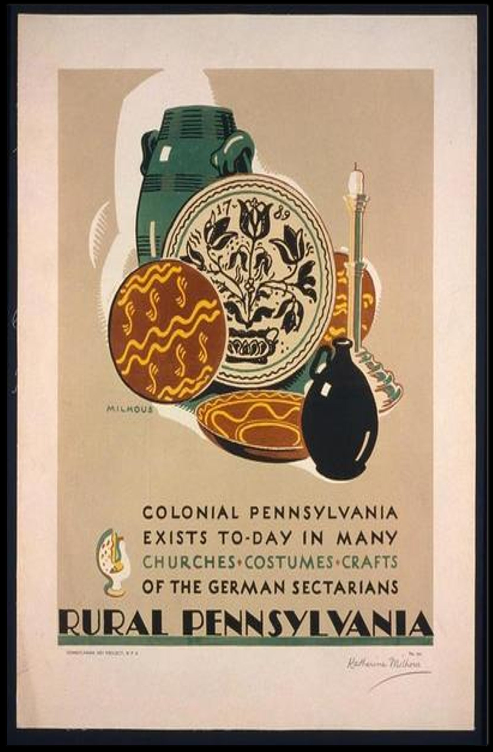 Colonial Pennsylvania Heritage Poster PosterGoat