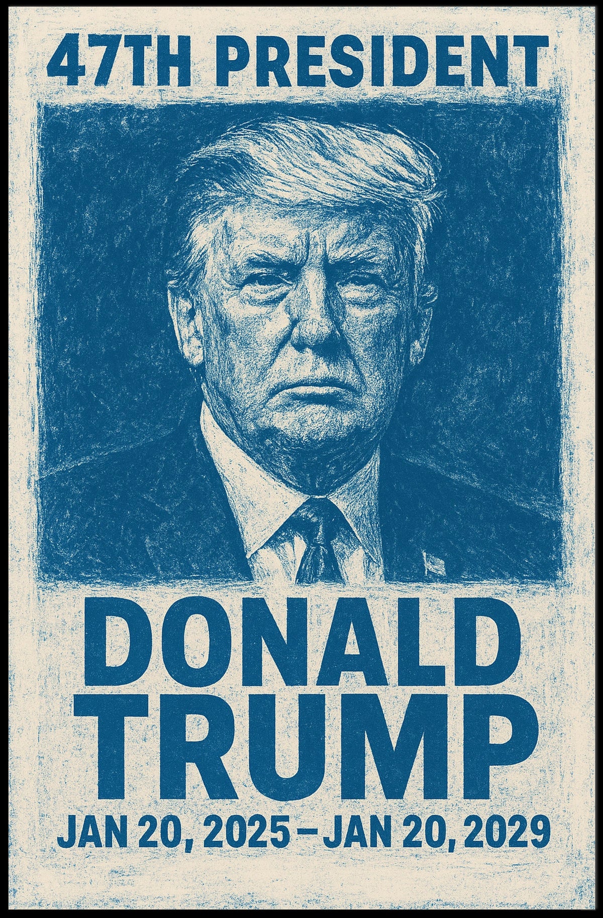 Donald Trump 47th President Poster