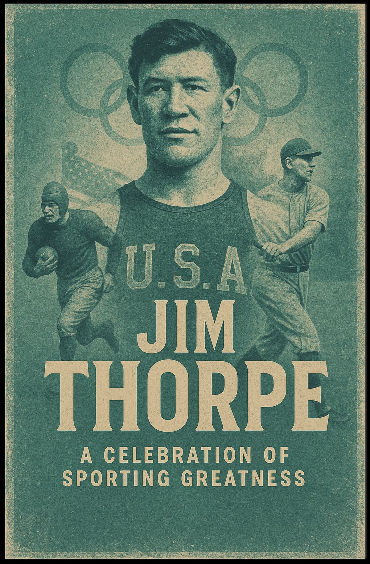 Celebrating a Legend Jim Thorpe Poster