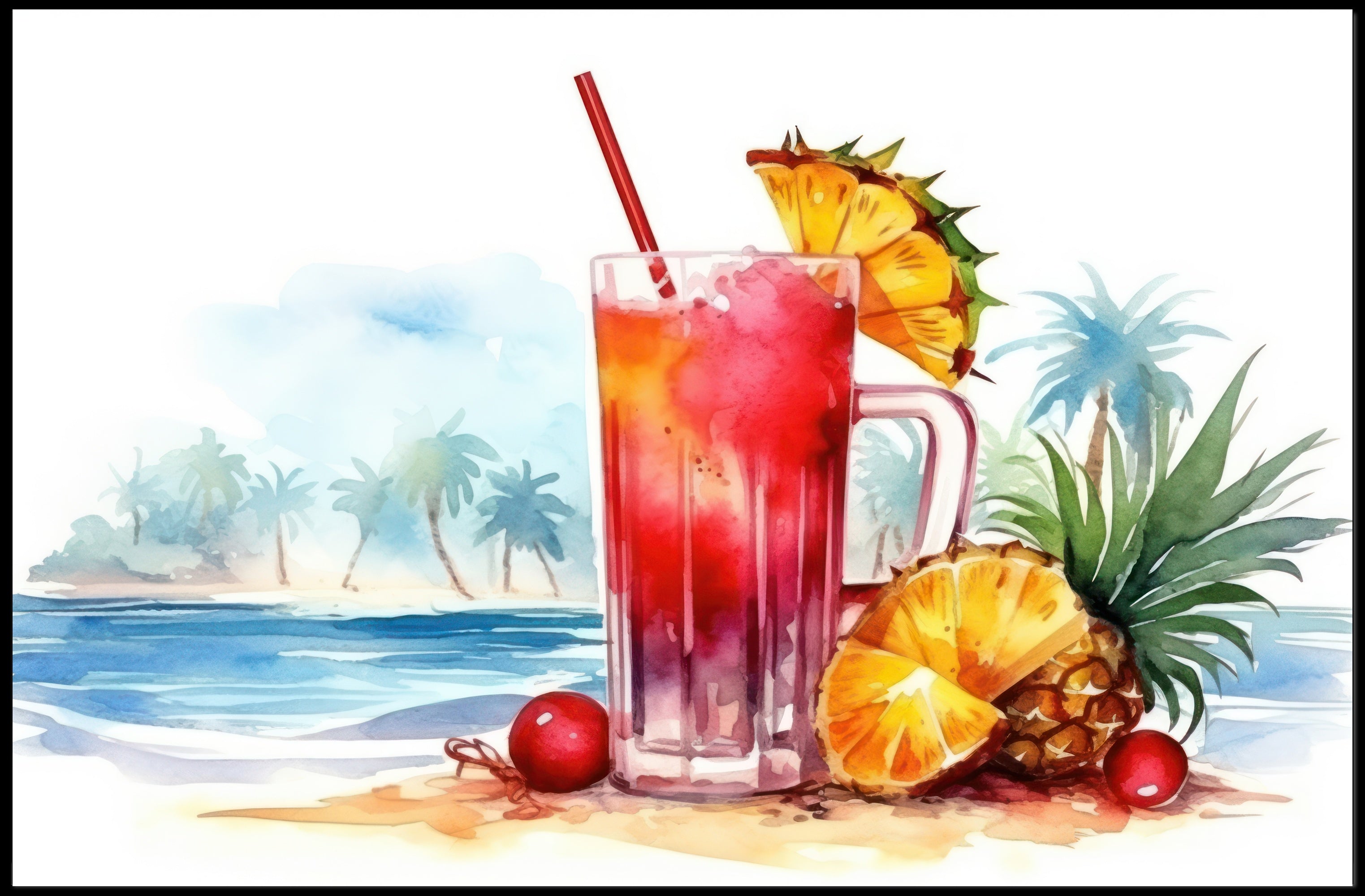 Tropical Refreshment Poster