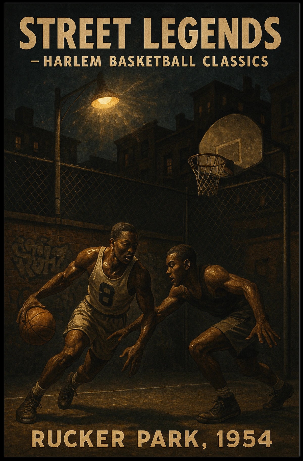 Street Legends Harlem Basketball Classics Poster