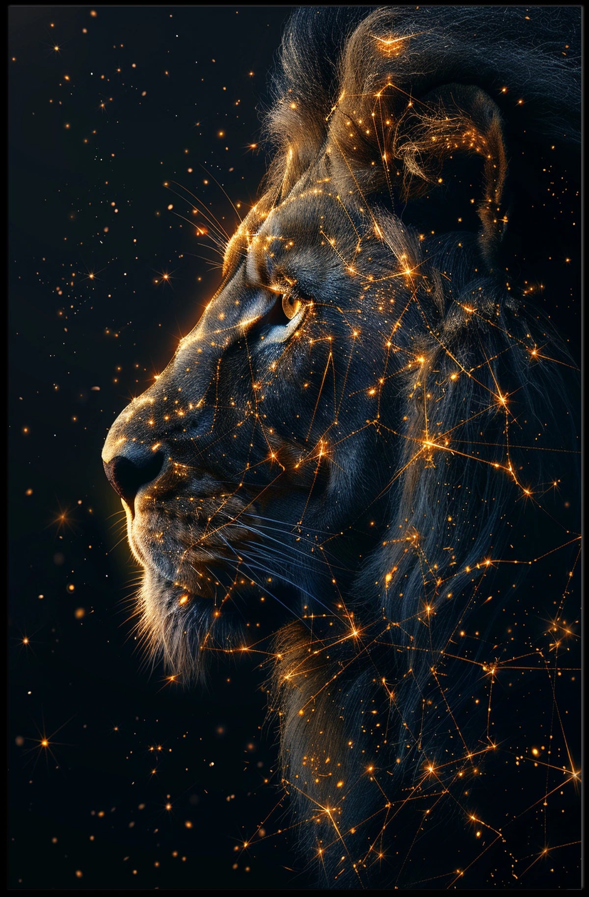 Celestial Lion Poster