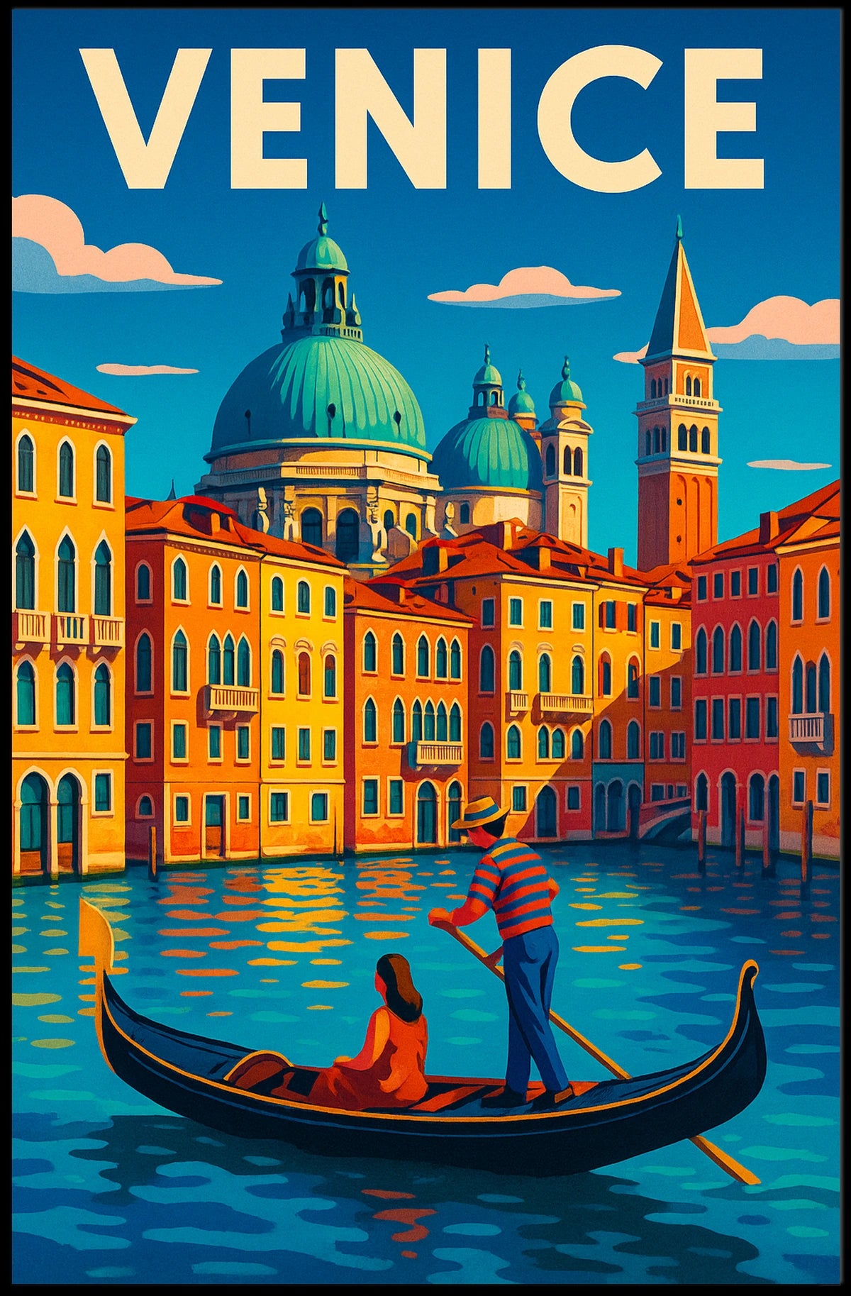 Venice A Vibrant Cityscape Poster