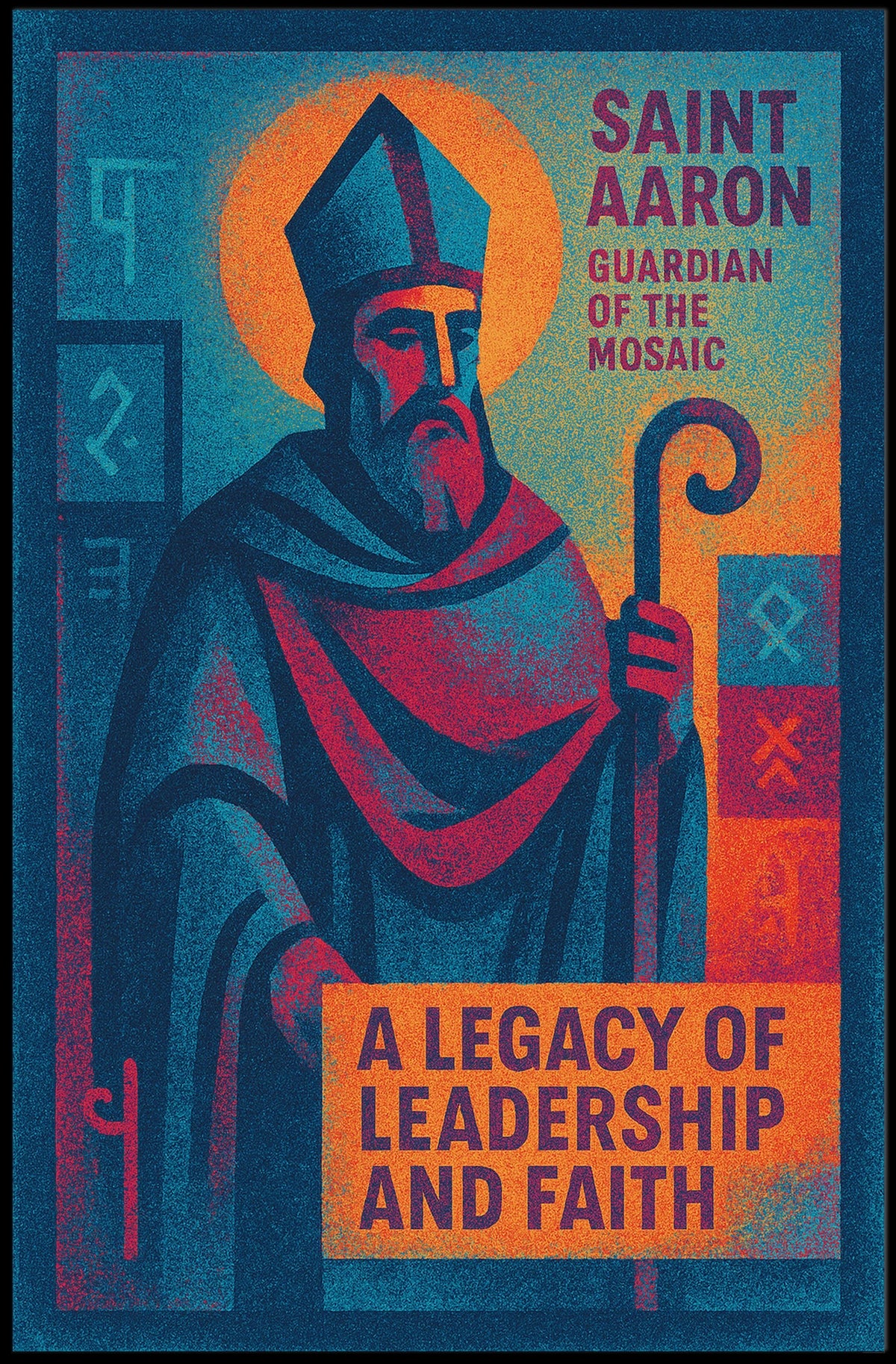 Saint Aaron Guardian Of The Mosaic Poster