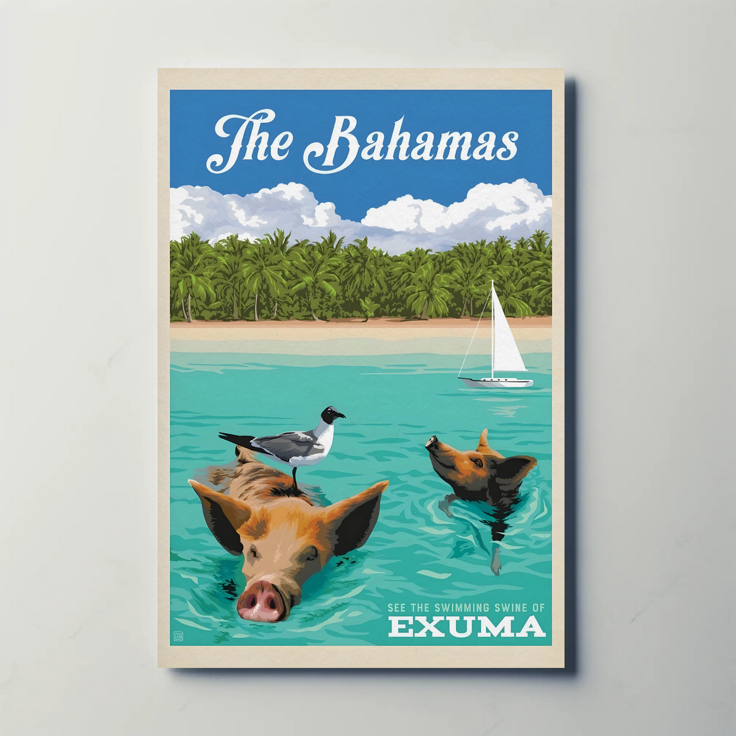 Vintage Poster The Bahamas Exuma