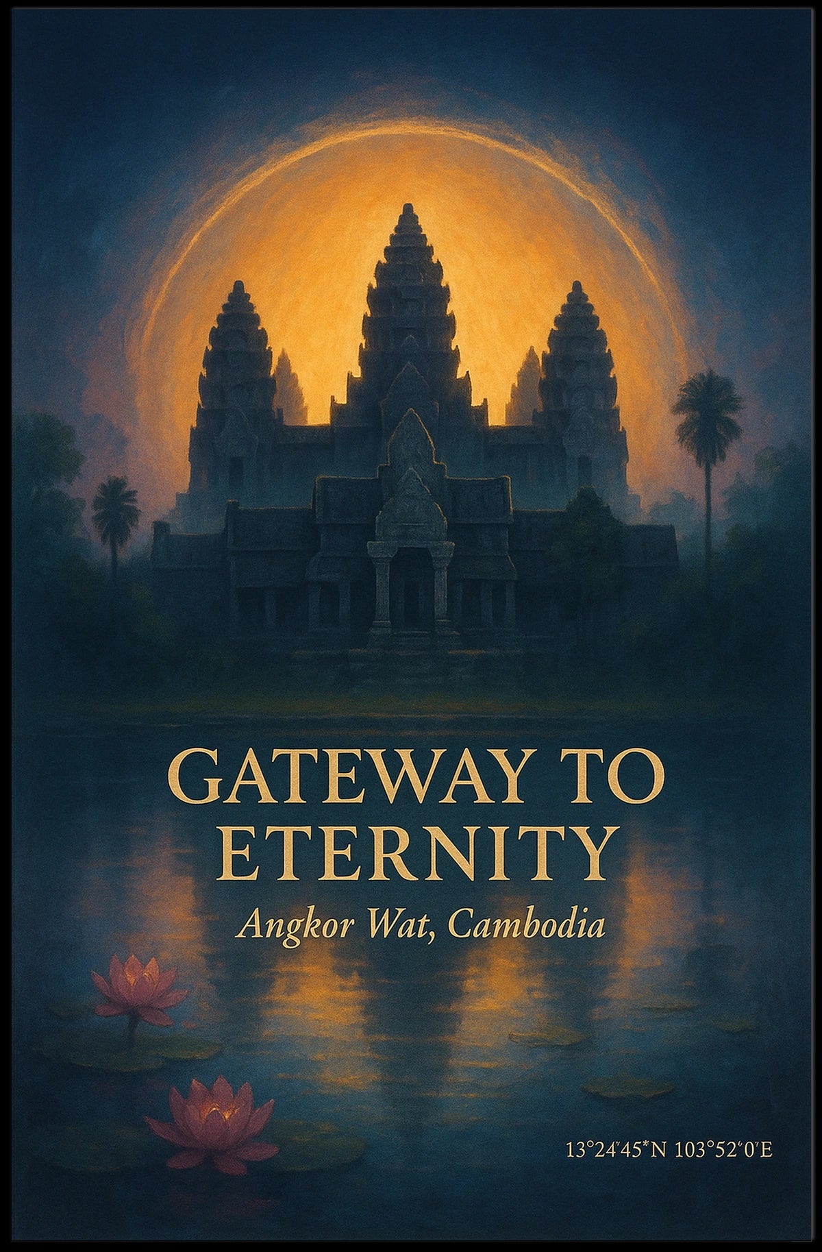 Gateway to Eternity Angkor Wat Poster