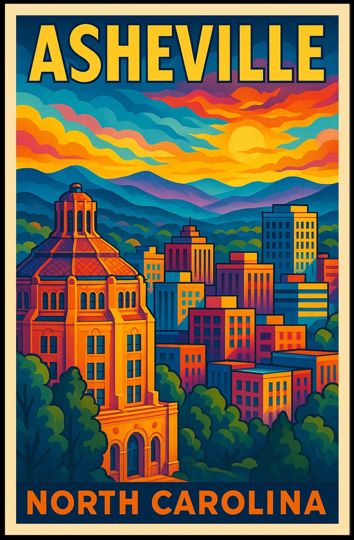 Asheville, North Carolina Poster