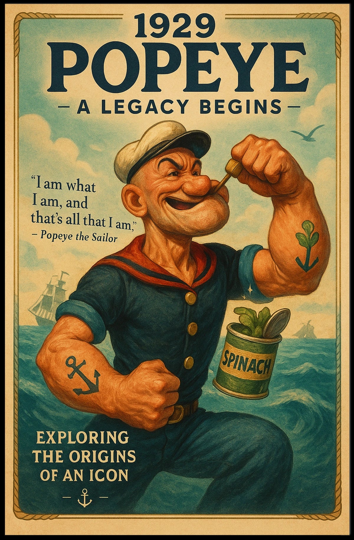 Popeye 1929 Art Poster POP-17