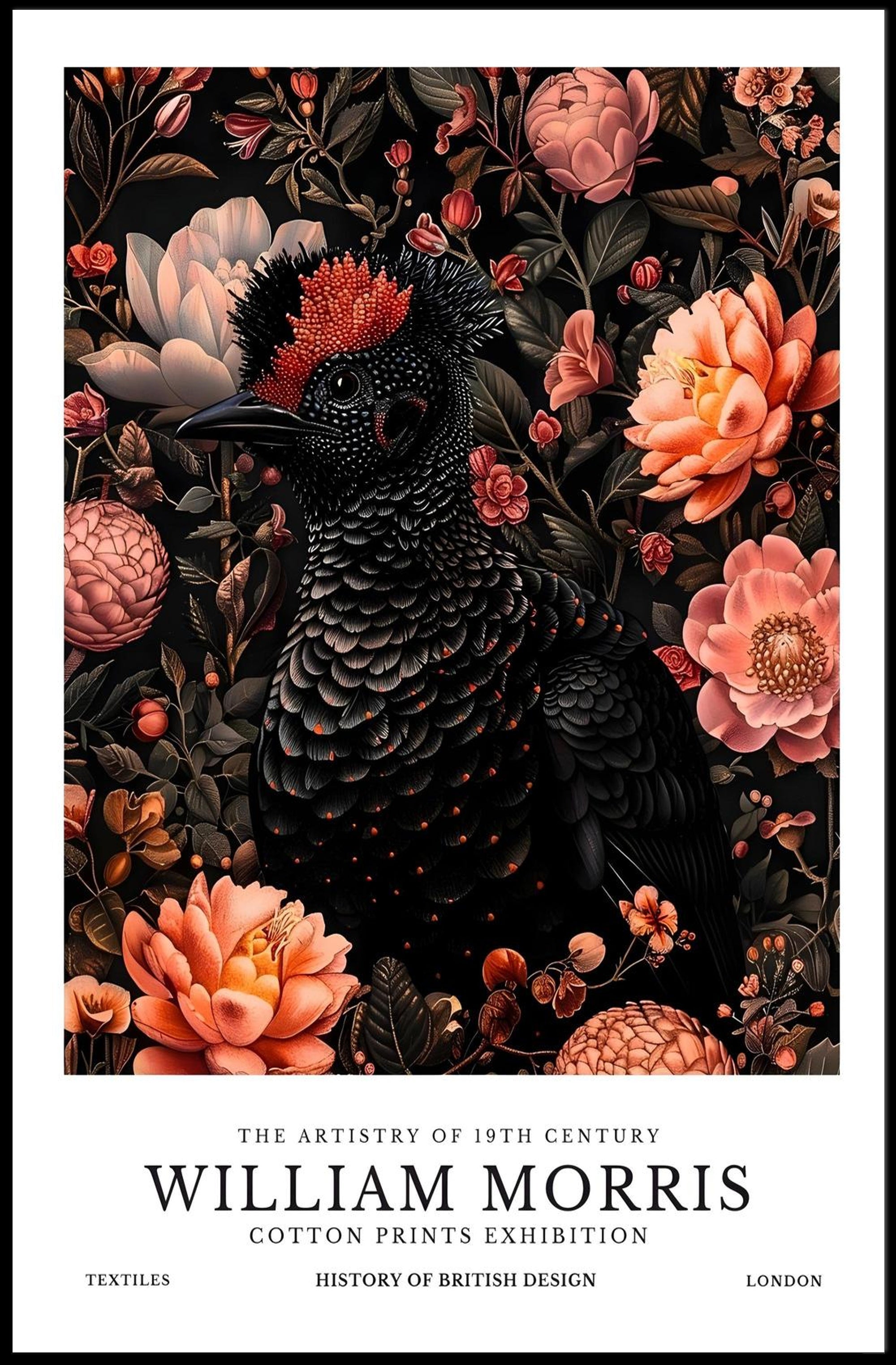 William Morris Textile Design Vintage Artistic Poster