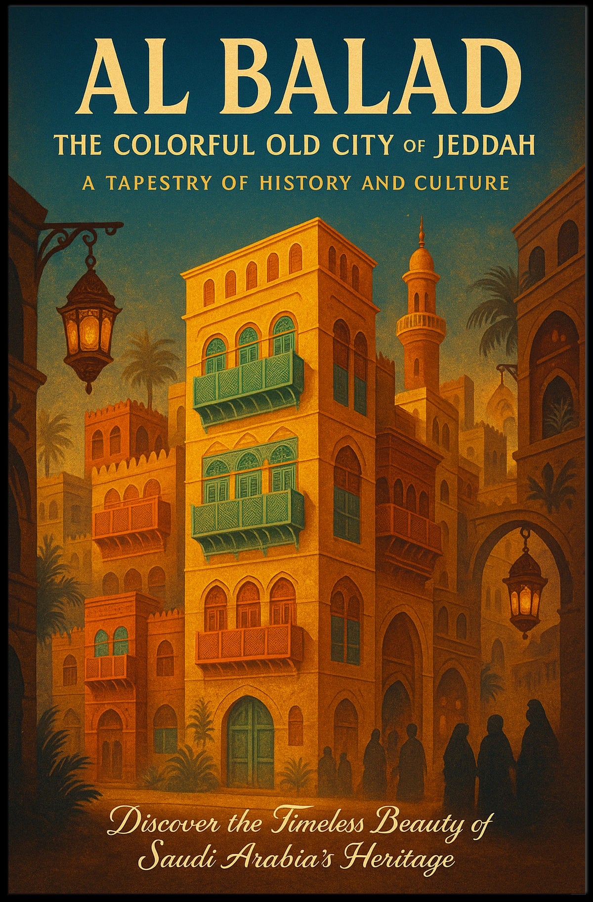 Al Balad The Colorful Old City Of Poster