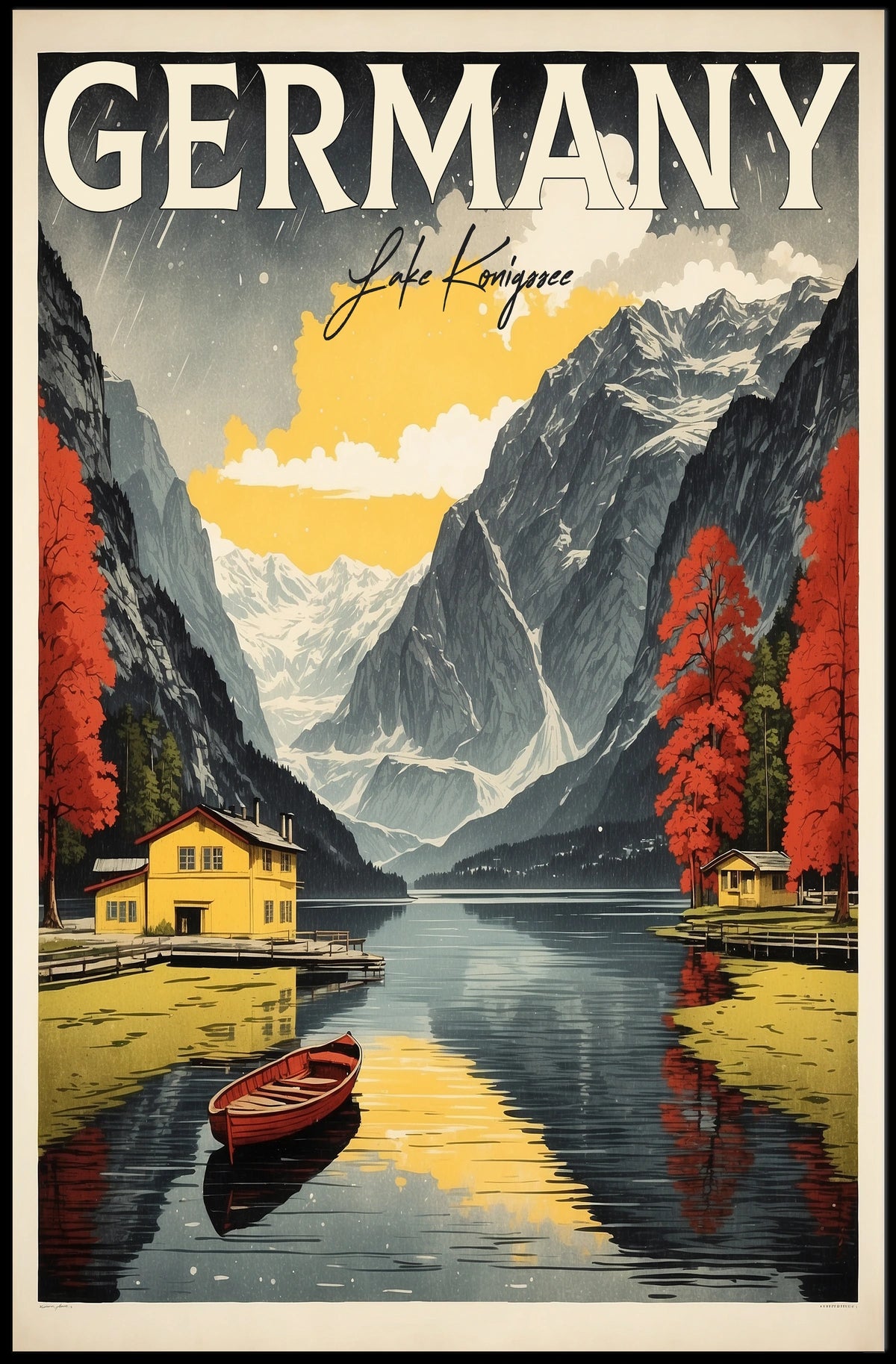 Scenic Germany Lake Kรถnigssee Poster