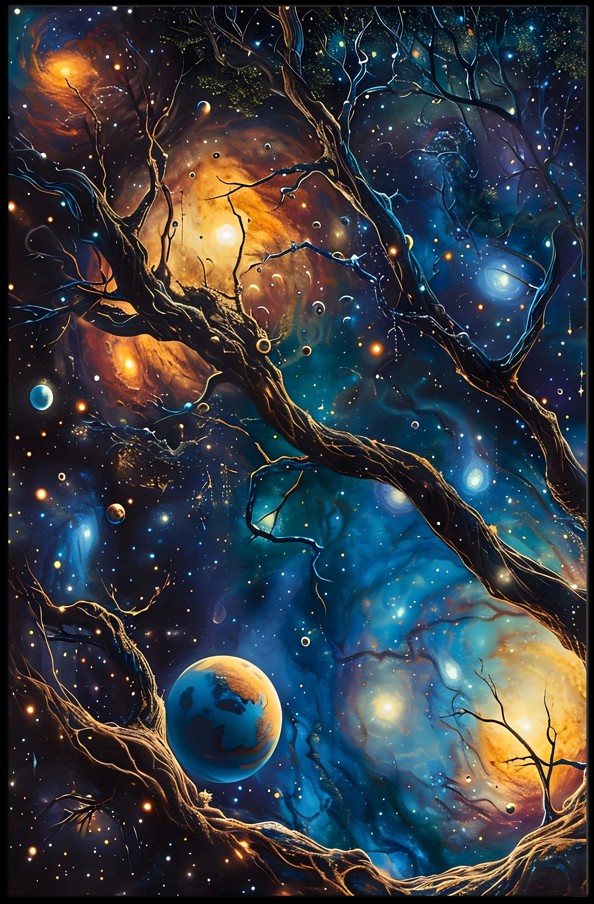 Cosmic Tree of Life Space or Astronomy Poster