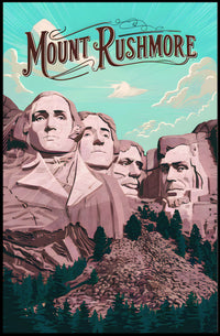 Majestic Mount Rushmore Poster