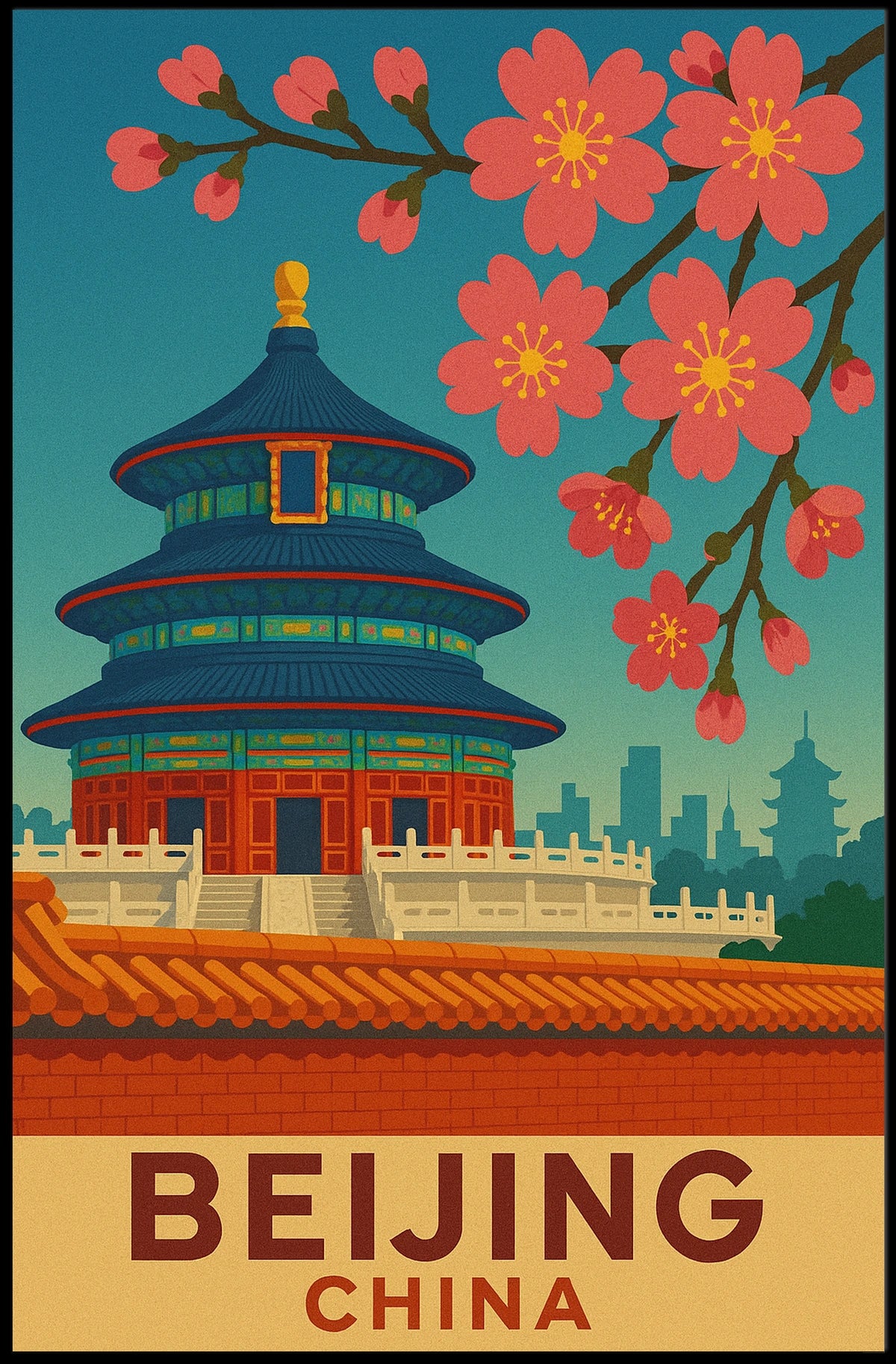 Beijing, China Temple of Heaven Poster