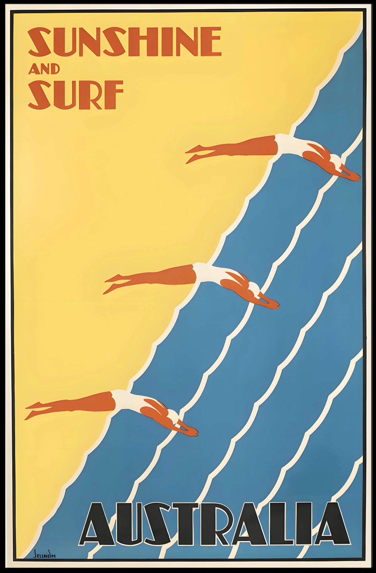 Sunshine And Surf Australia Poster