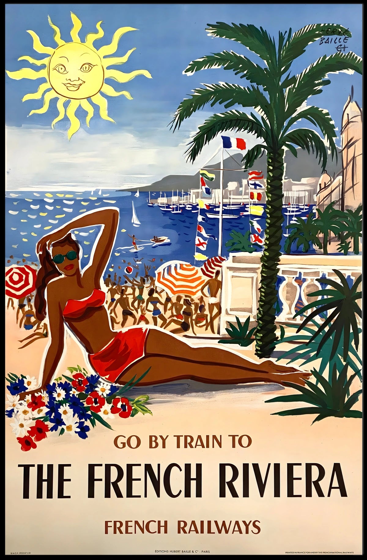 Escape To The French Riviera Poster