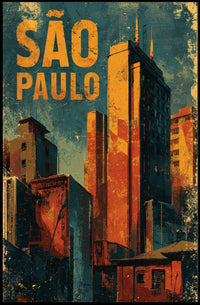 São Paulo Cityscape Poster