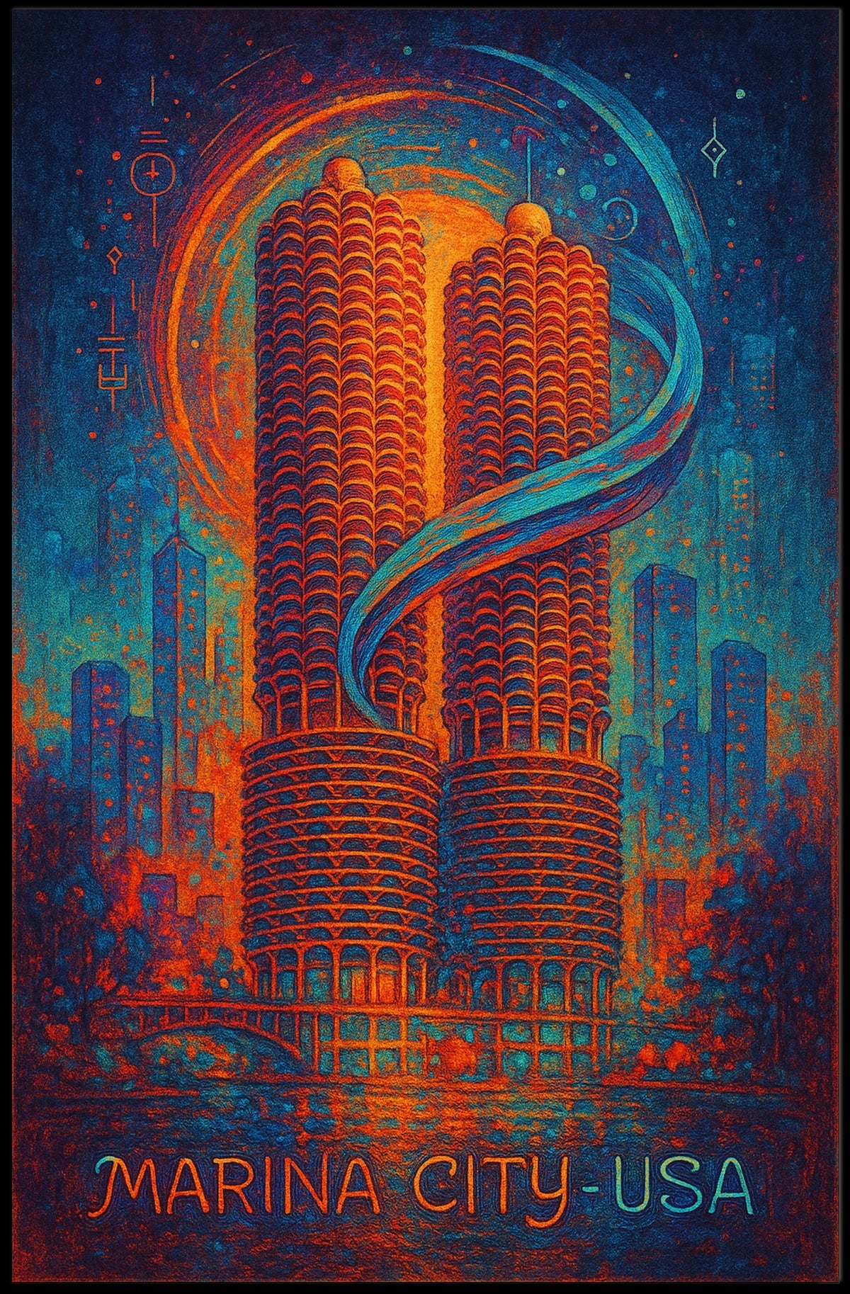 Marina City USA Poster