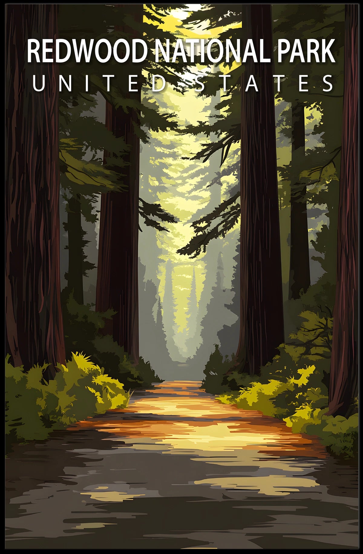 Redwood National Park Poster
