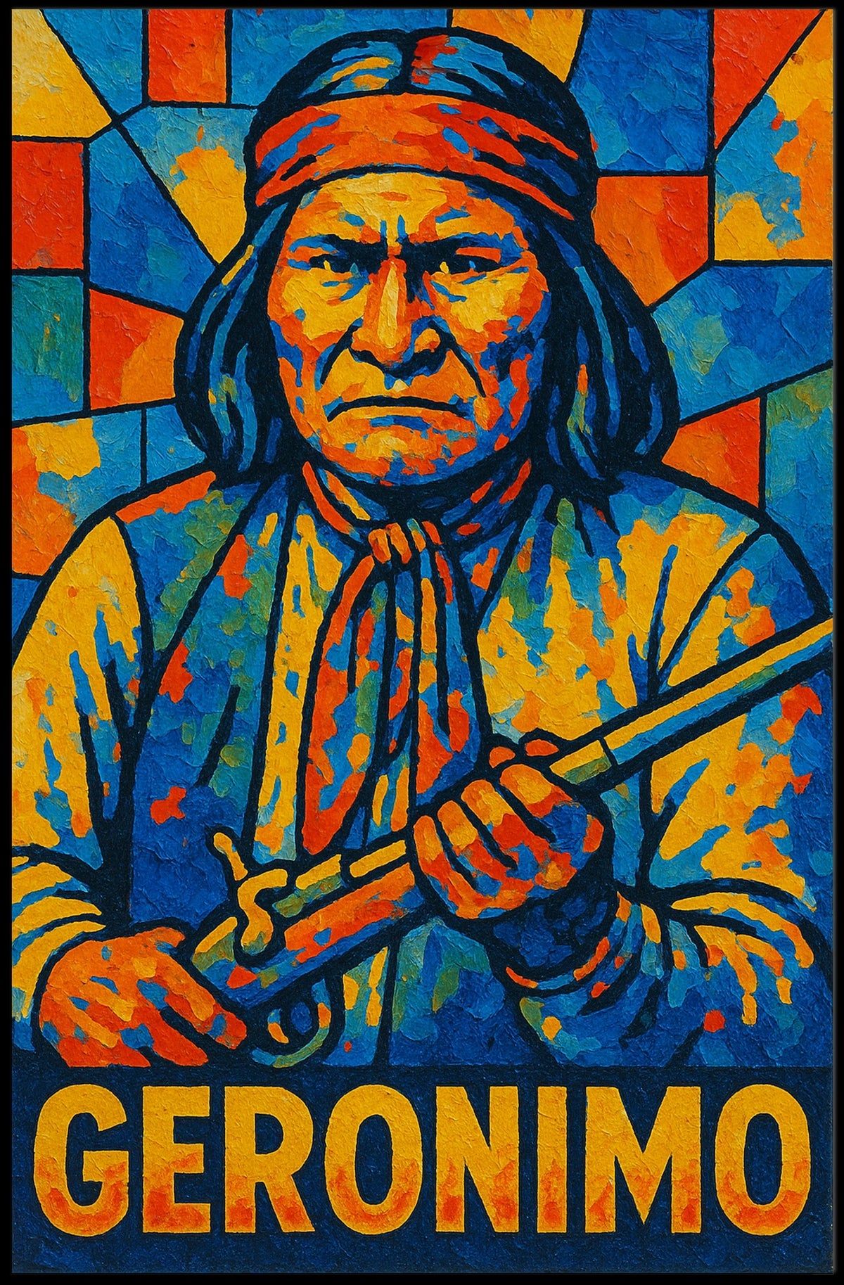 Geronimo Vibrant Tribute Poster