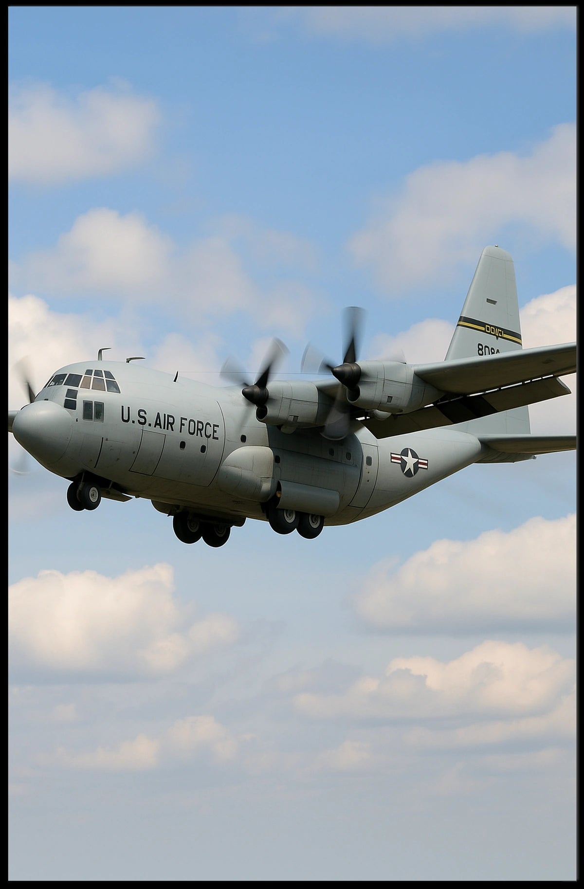 U.S. Air Force C-130 Hercules Military Recruitment Poster