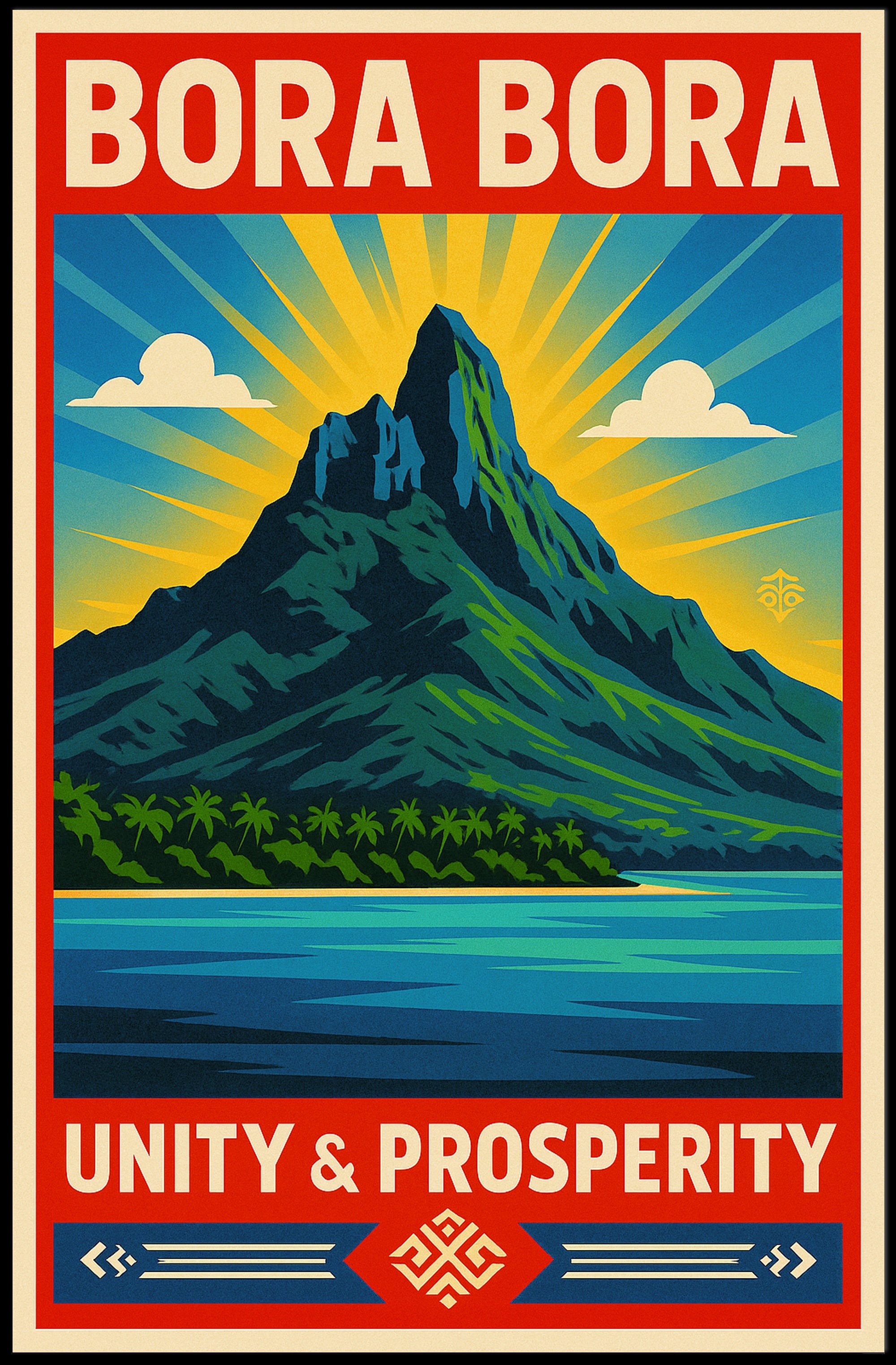Bora Bora Unity & Prosperity Poster PosterGoat