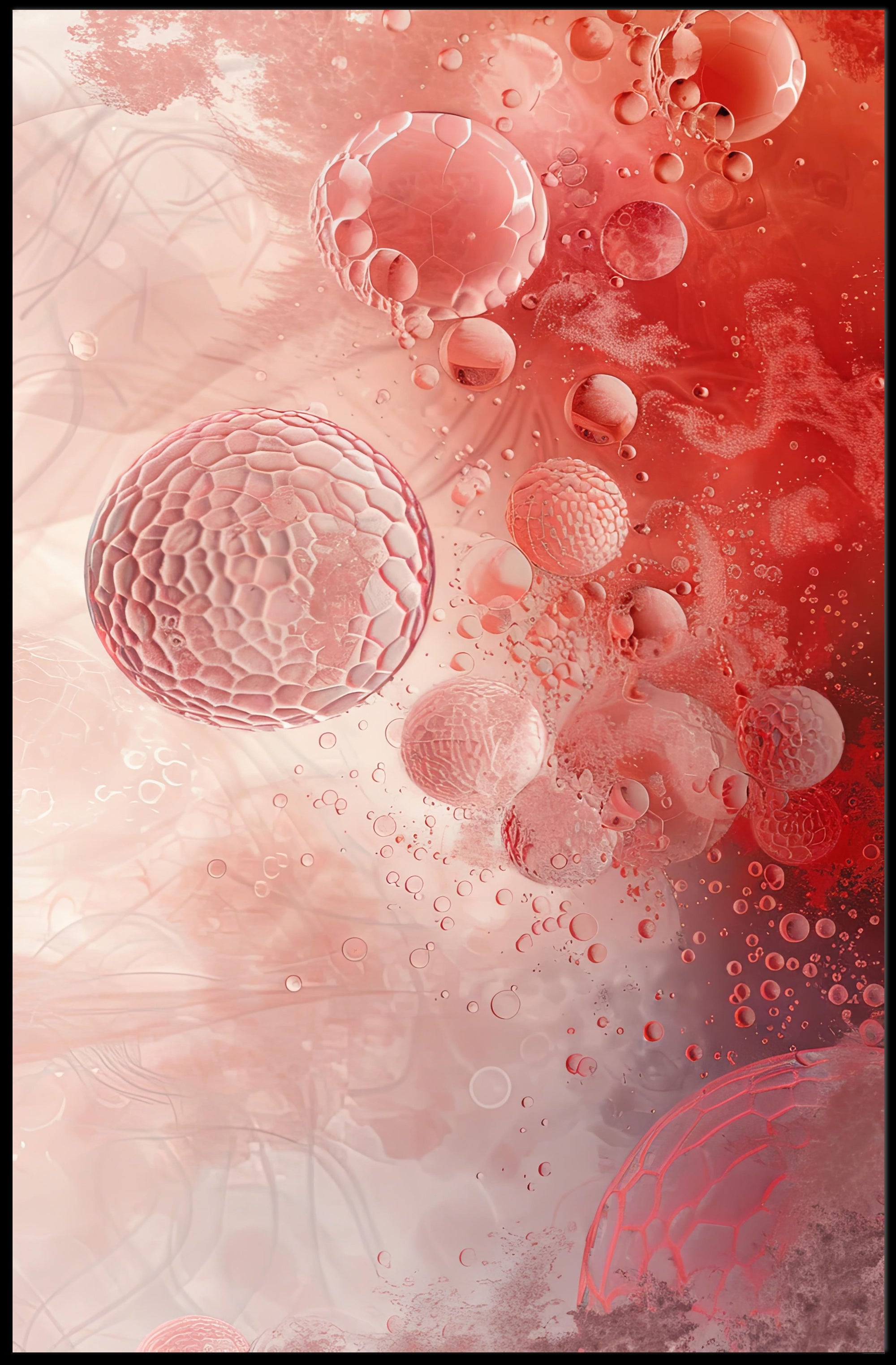 Abstract Cellular Art Poster