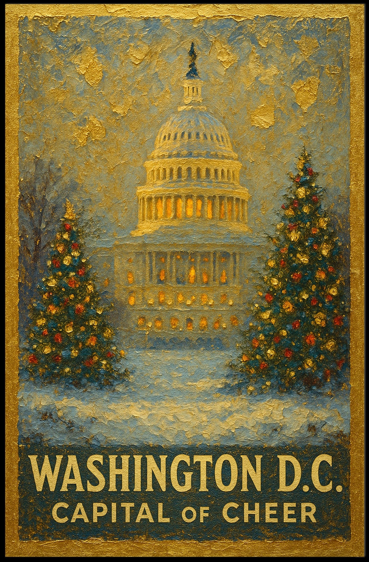 Washington D.C. Capital Of Cheer Poster