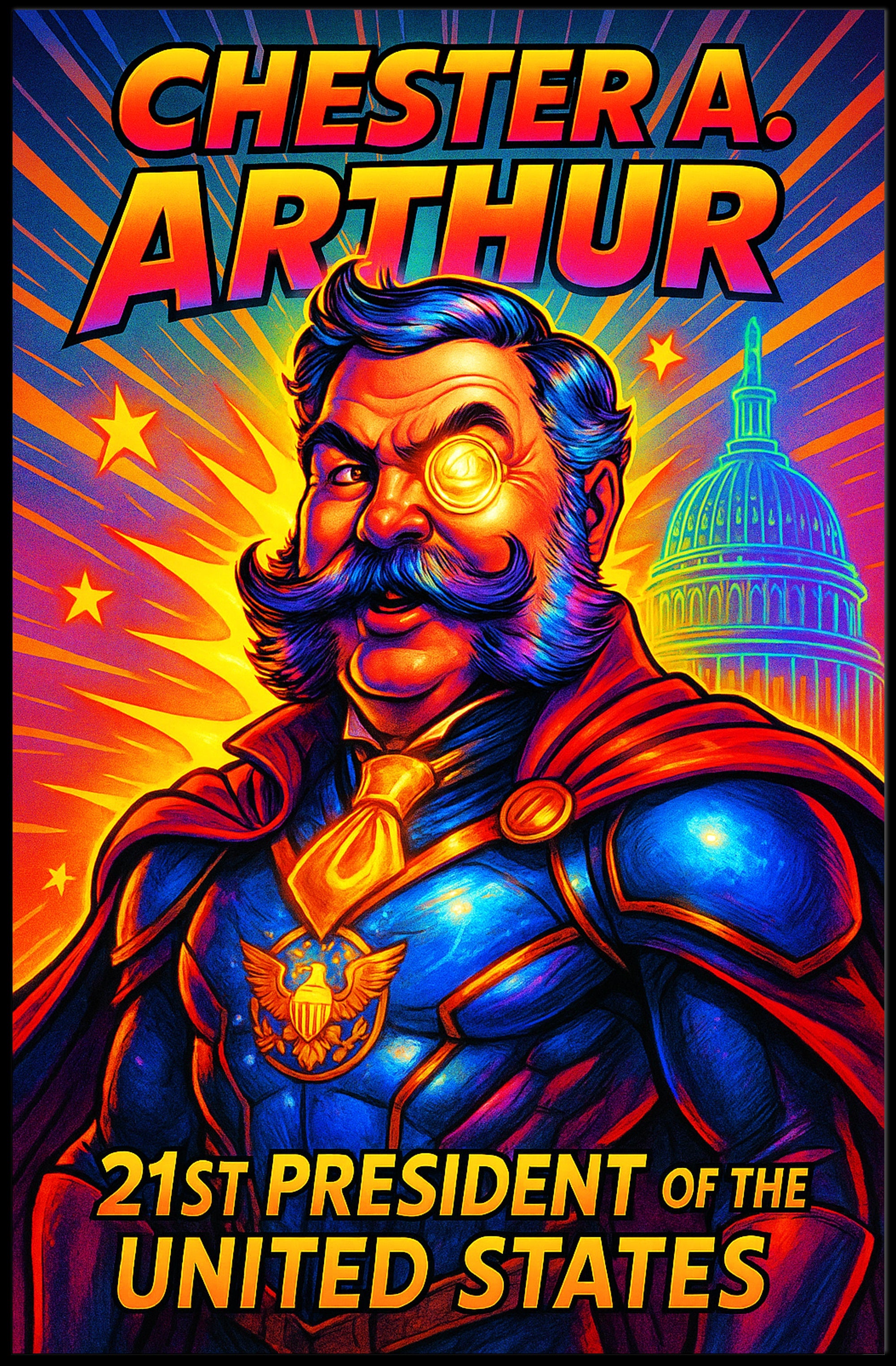 Chester A. Arthur 21st President Poster PosterGoat