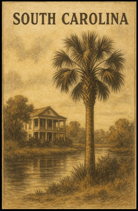 South Carolina Serenity Coastal Charm Decor Lovers Poster