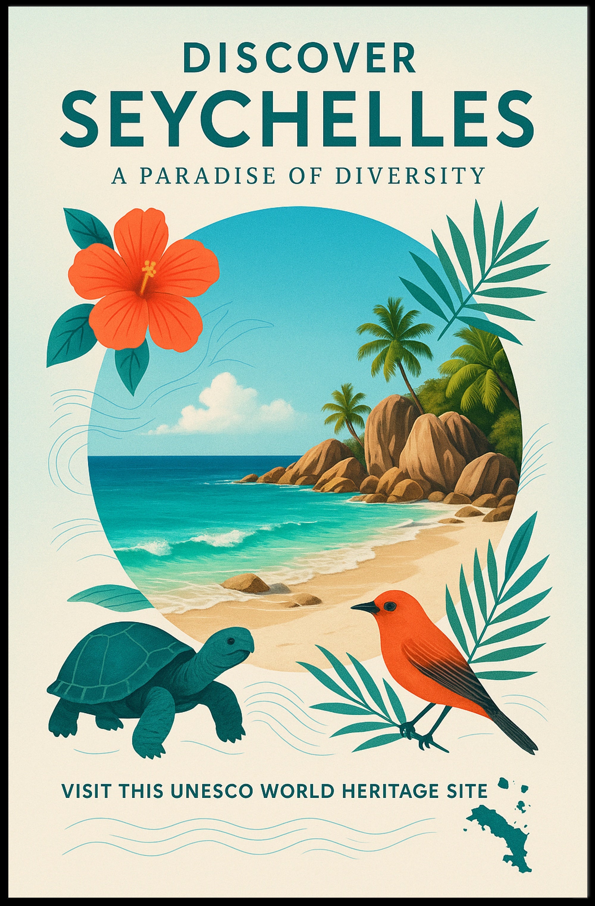 Discover Seychelles A Paradise of Diversity Poster PosterGoat