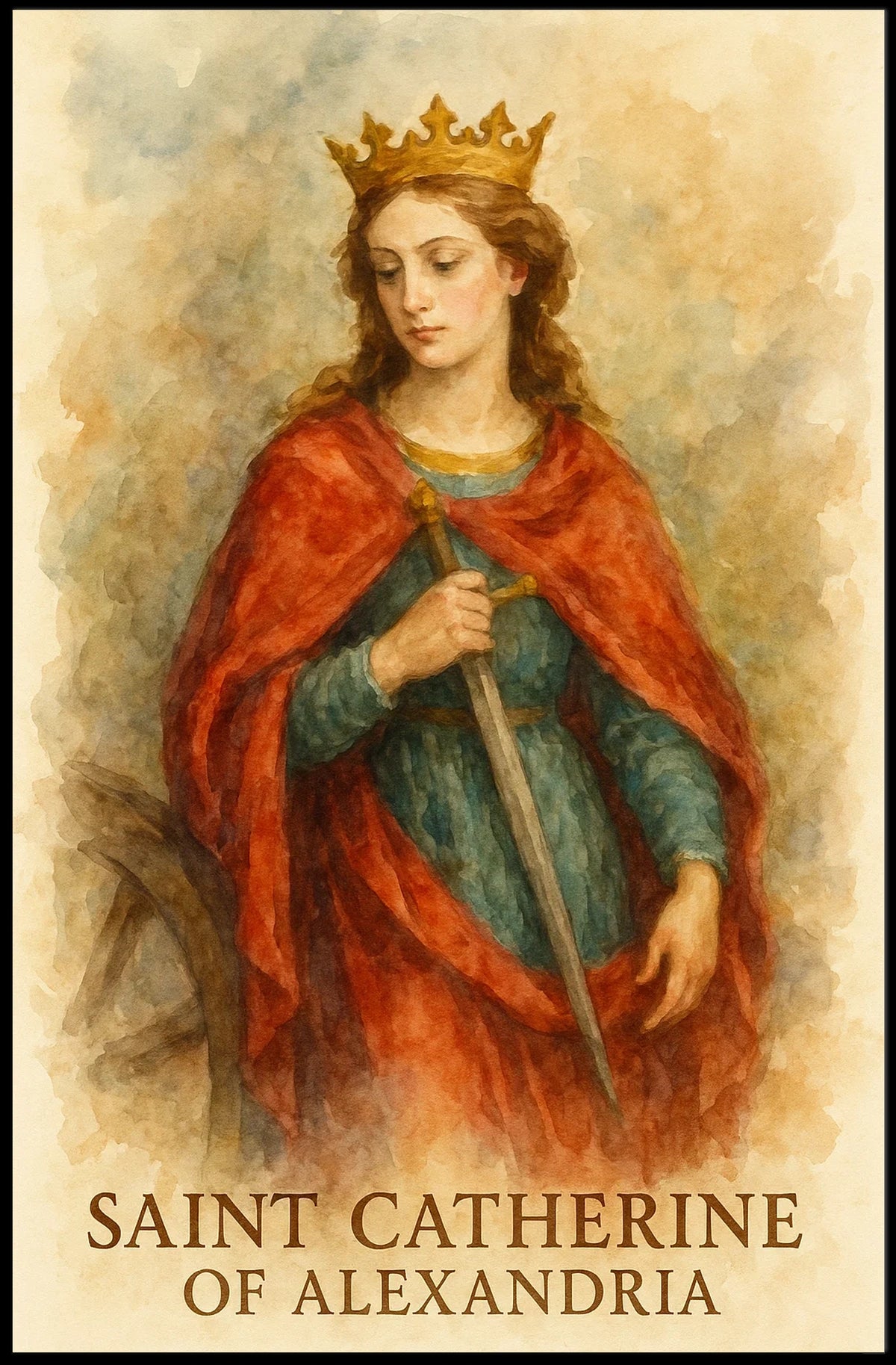 Saint Catherine of Alexandria Poster