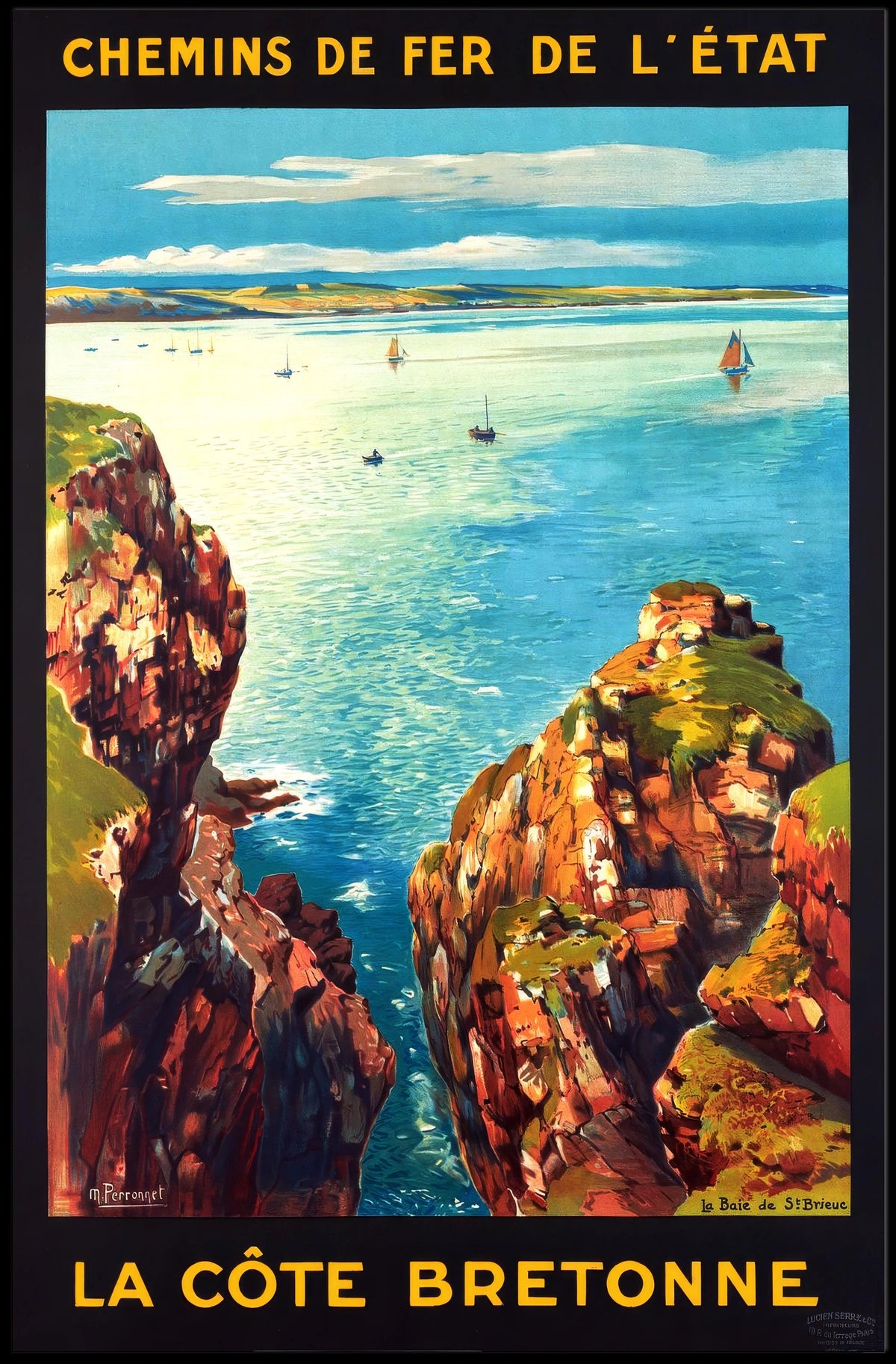La Côte Bretonne Chemins De Fer De Poster