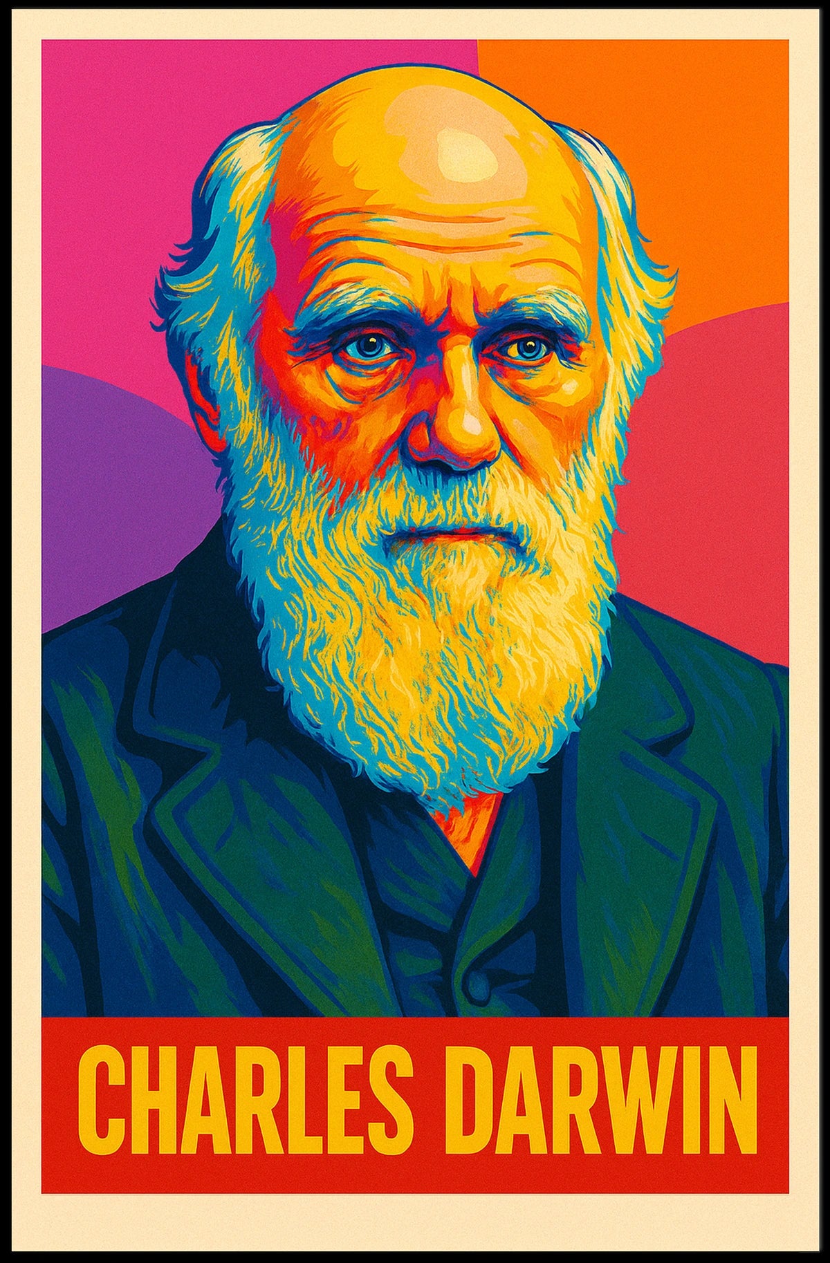Charles Darwin Evolutionary Visionary Poster