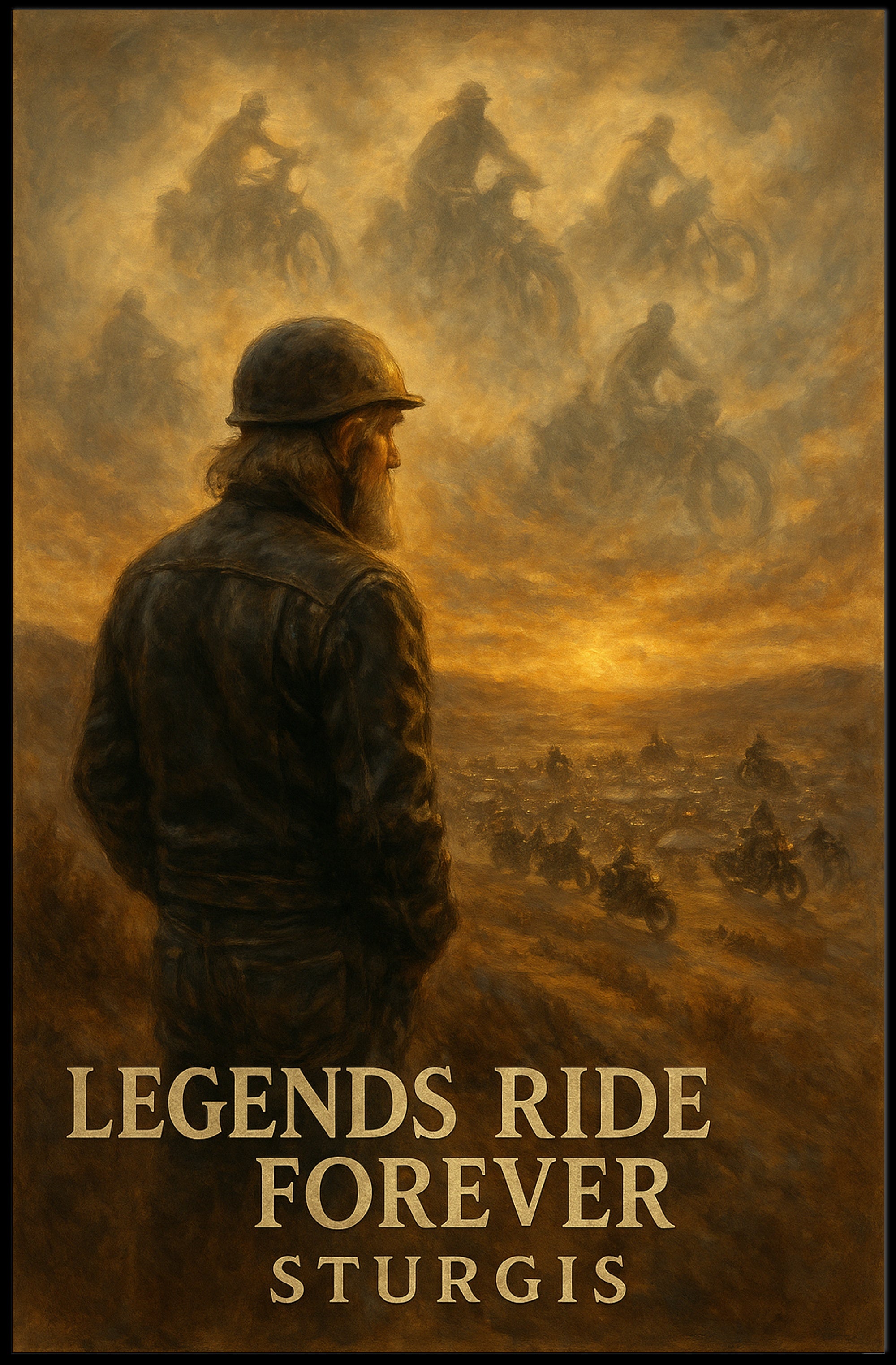 Legendary Riders Tribute: Sturgis Motorcycle Rally Heritage Poster