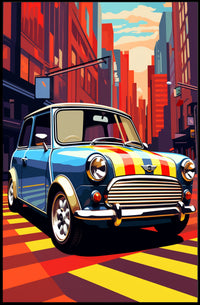 Vibrant City Drive Poster PosterGoat