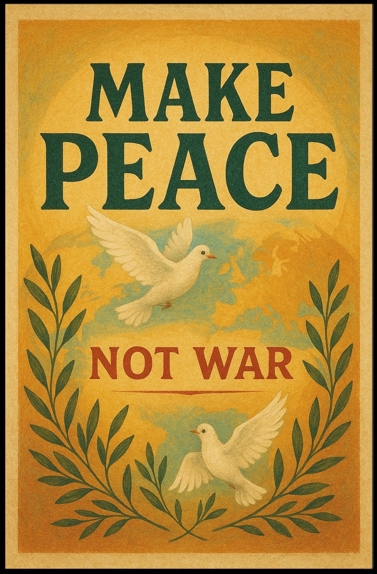 Make Peace, Not War Poster