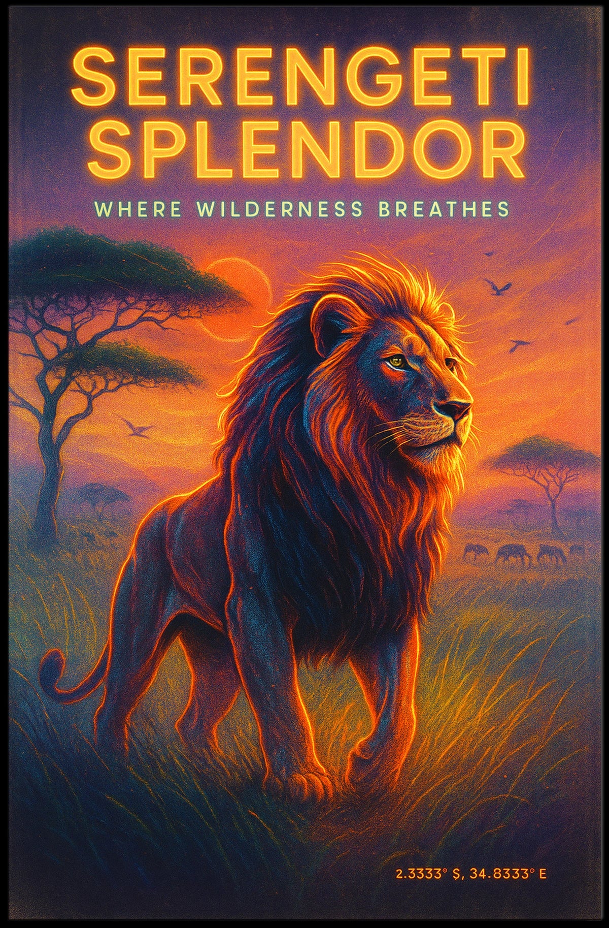 Serengeti Splendor Poster