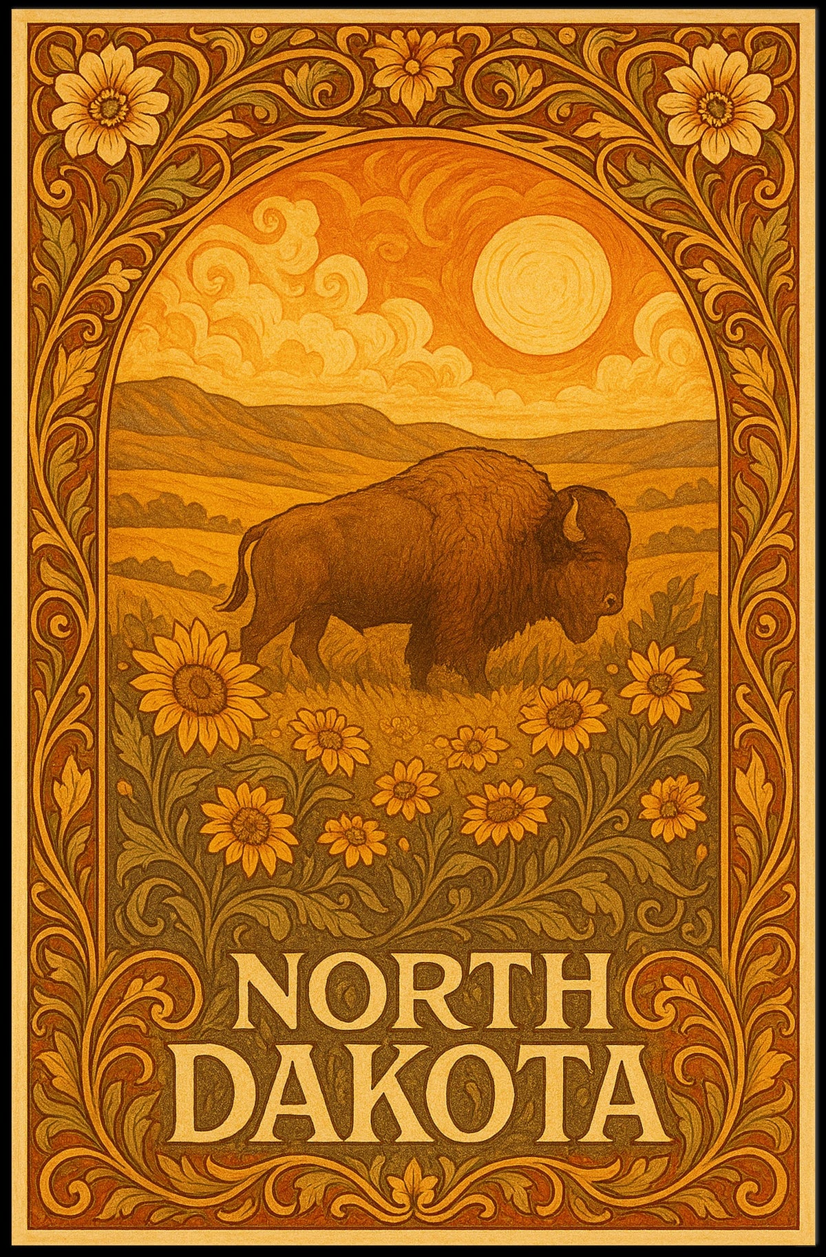 North Dakota NatureS Majesty Poster