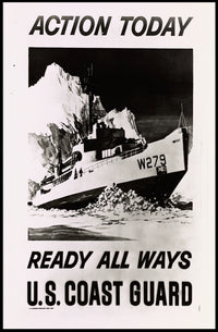 Coast Guard Ship in Ice Military Recruitment Poster