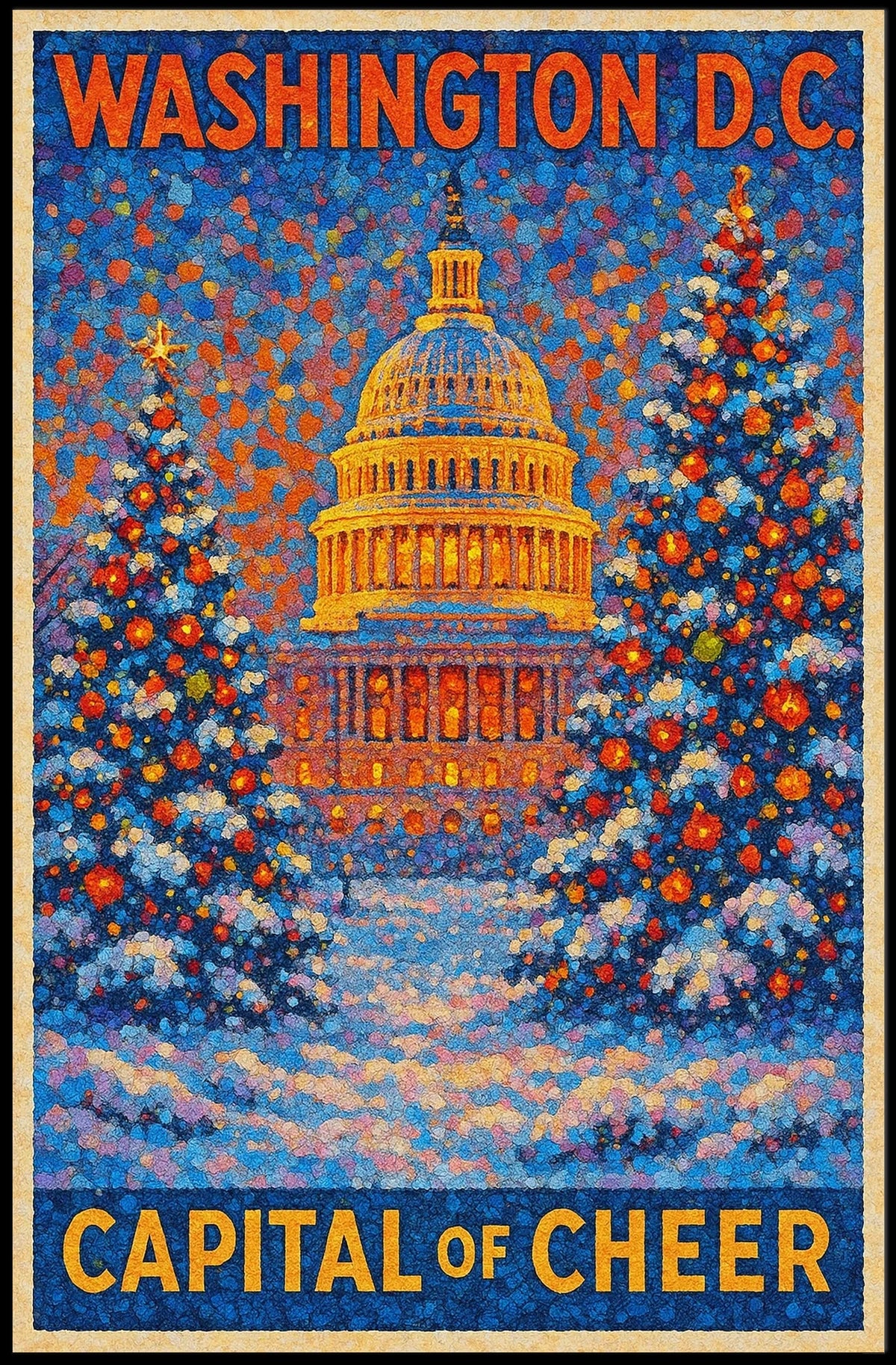Capital Of Cheer In Washington DC Landscape Poster