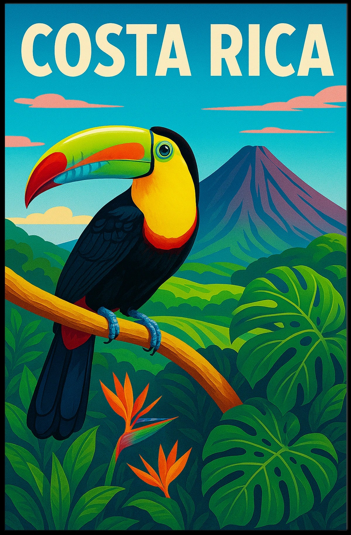 Costa Rica Tropical Paradise Poster