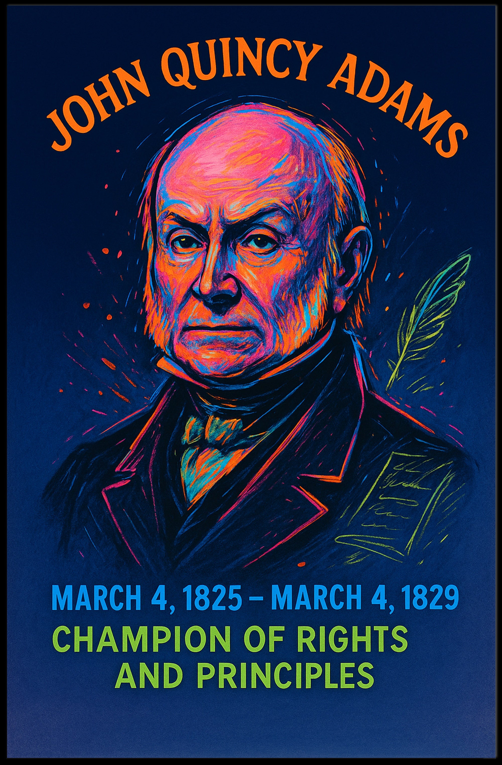 John Quincy Adams 6th President Poster