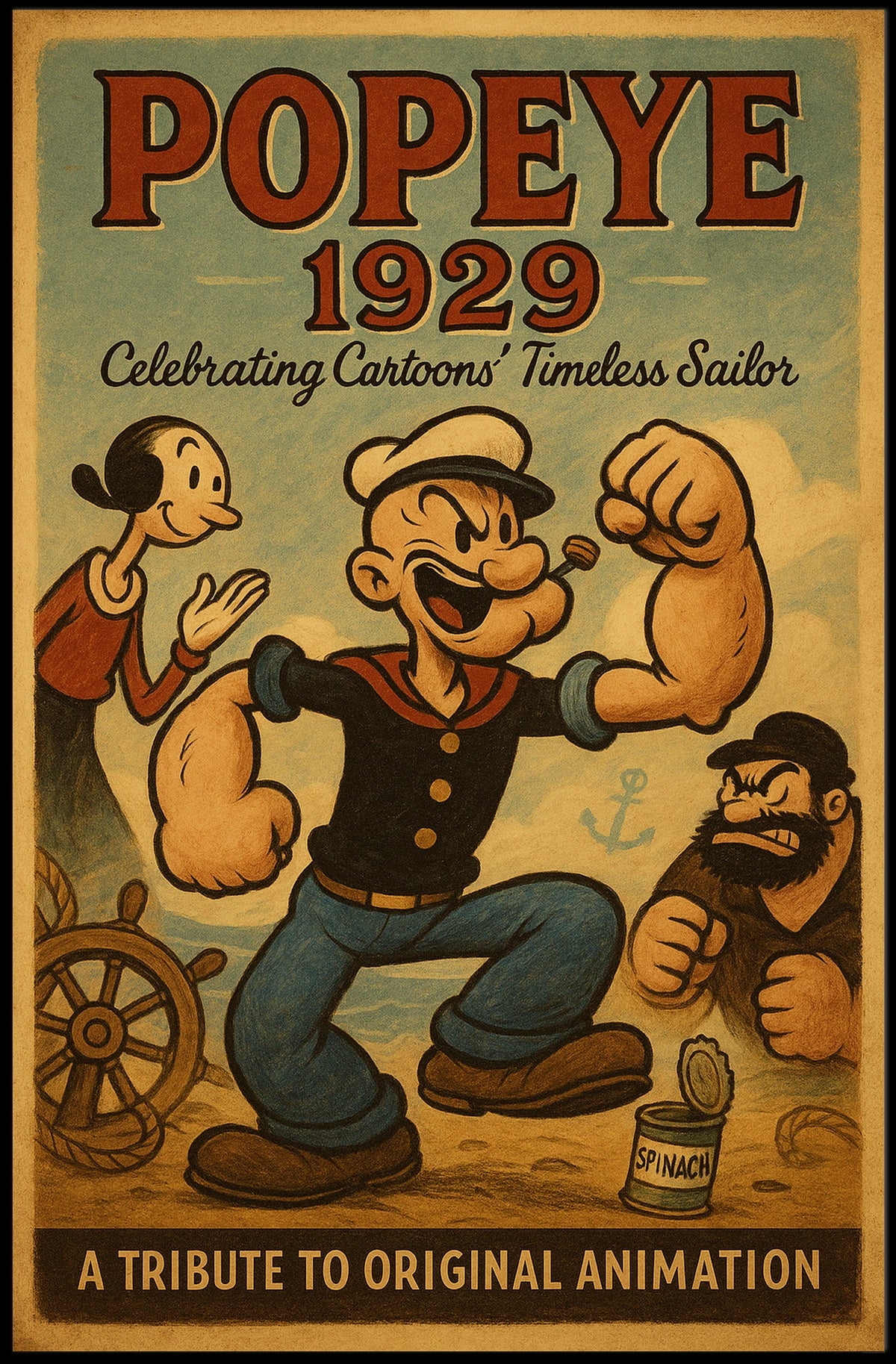 Popeye 1929 Art Poster POP-05